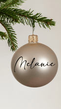 Lade das Bild in den Galerie-Viewer, Weihnachtskugel Beige Personalisiert
