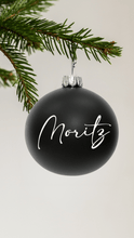 Lade das Bild in den Galerie-Viewer, Weihnachtskugel Schwarz Personalisiert
