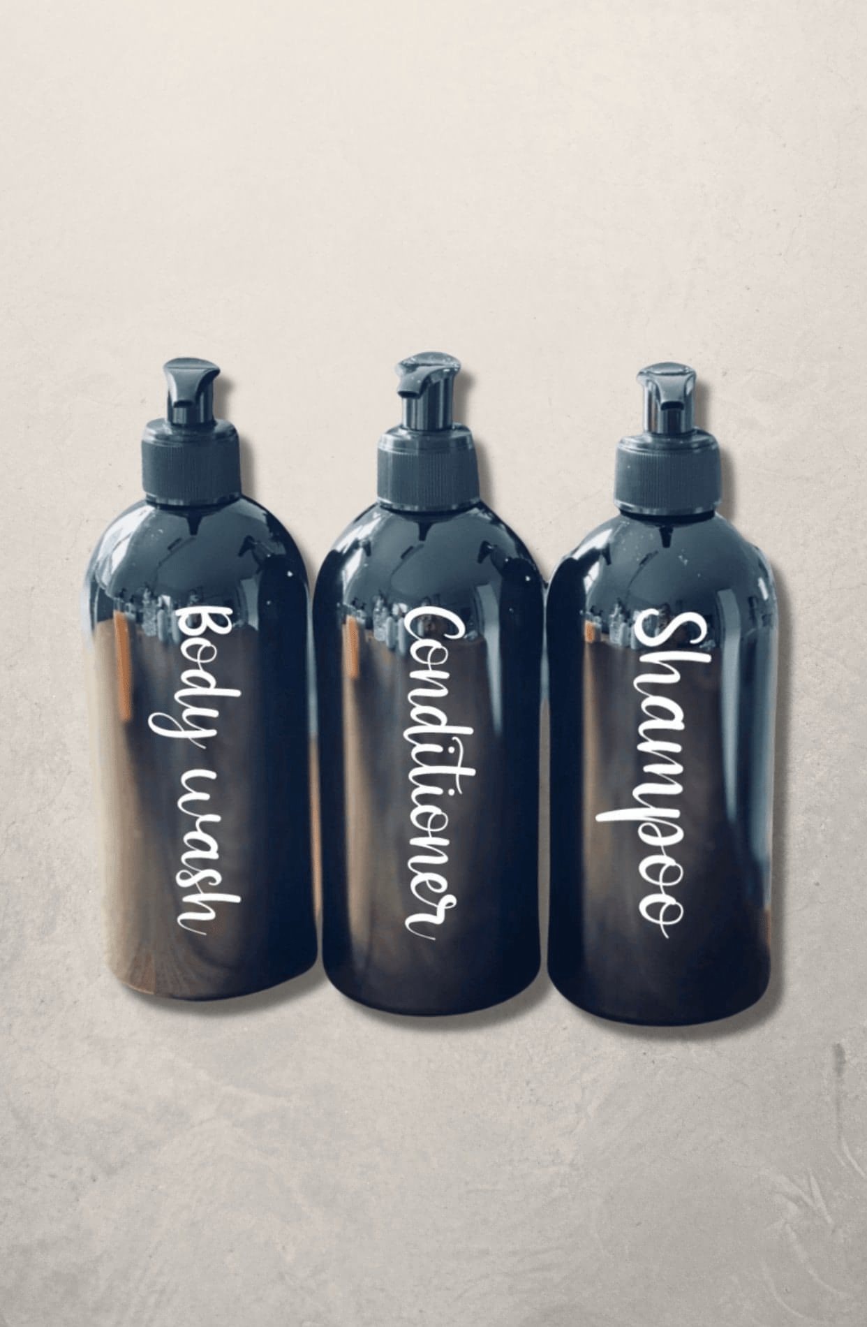 PET Spender 3er SET 500ml Schwarz