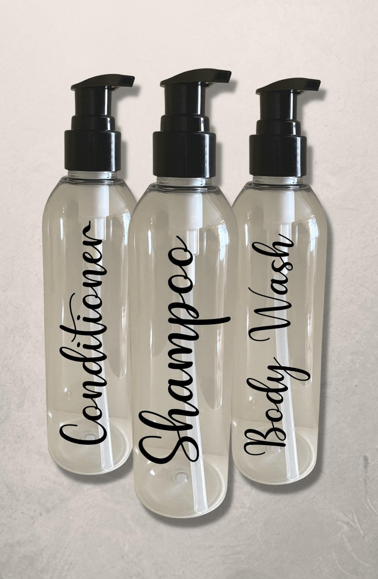PET Spender 3er SET 250ml Clear