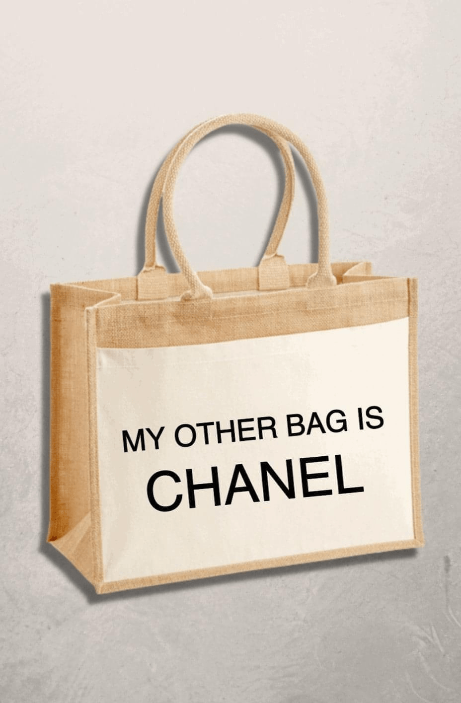 my other bag is chanel jute