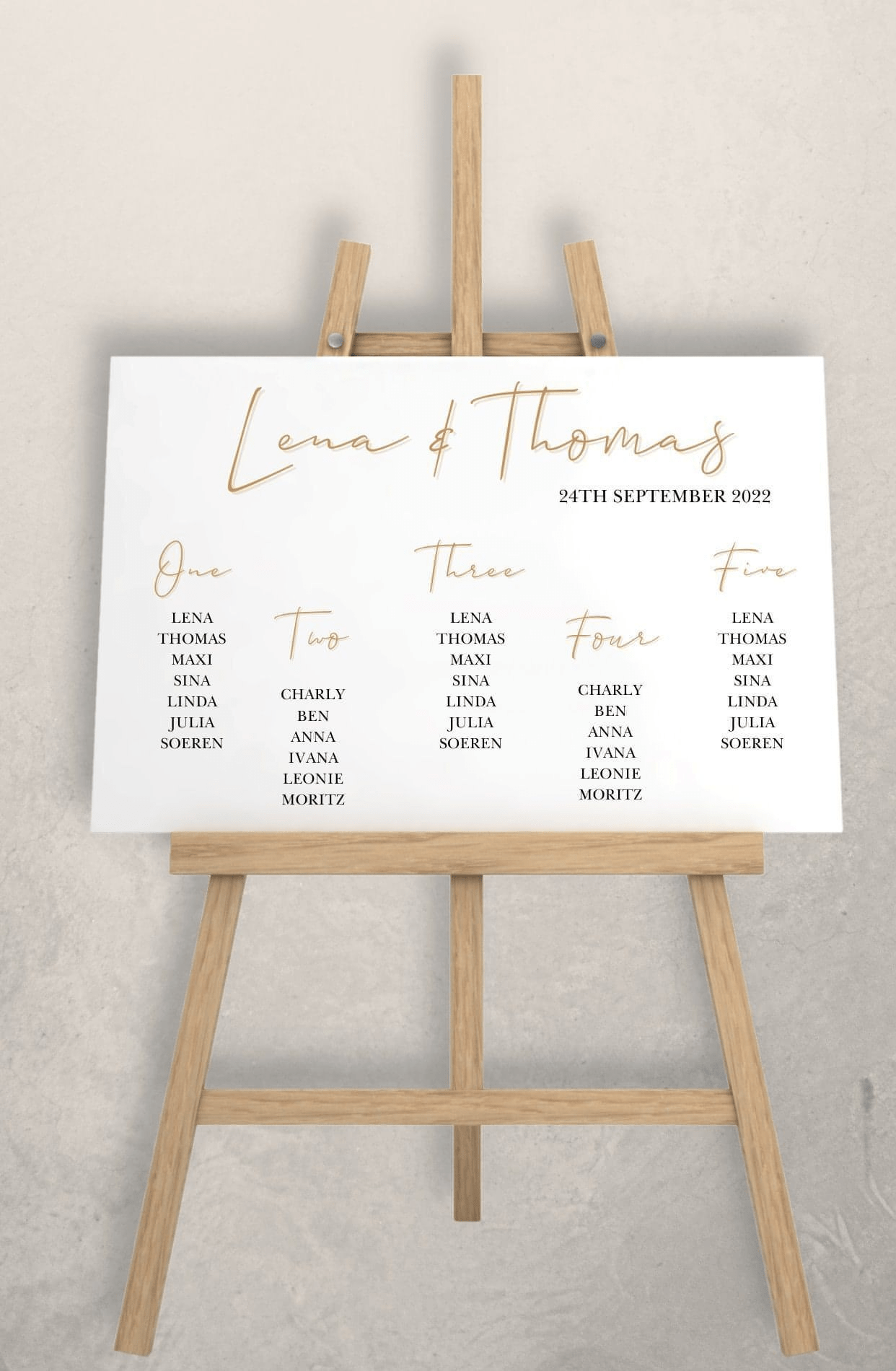 Seating Chart Wedding