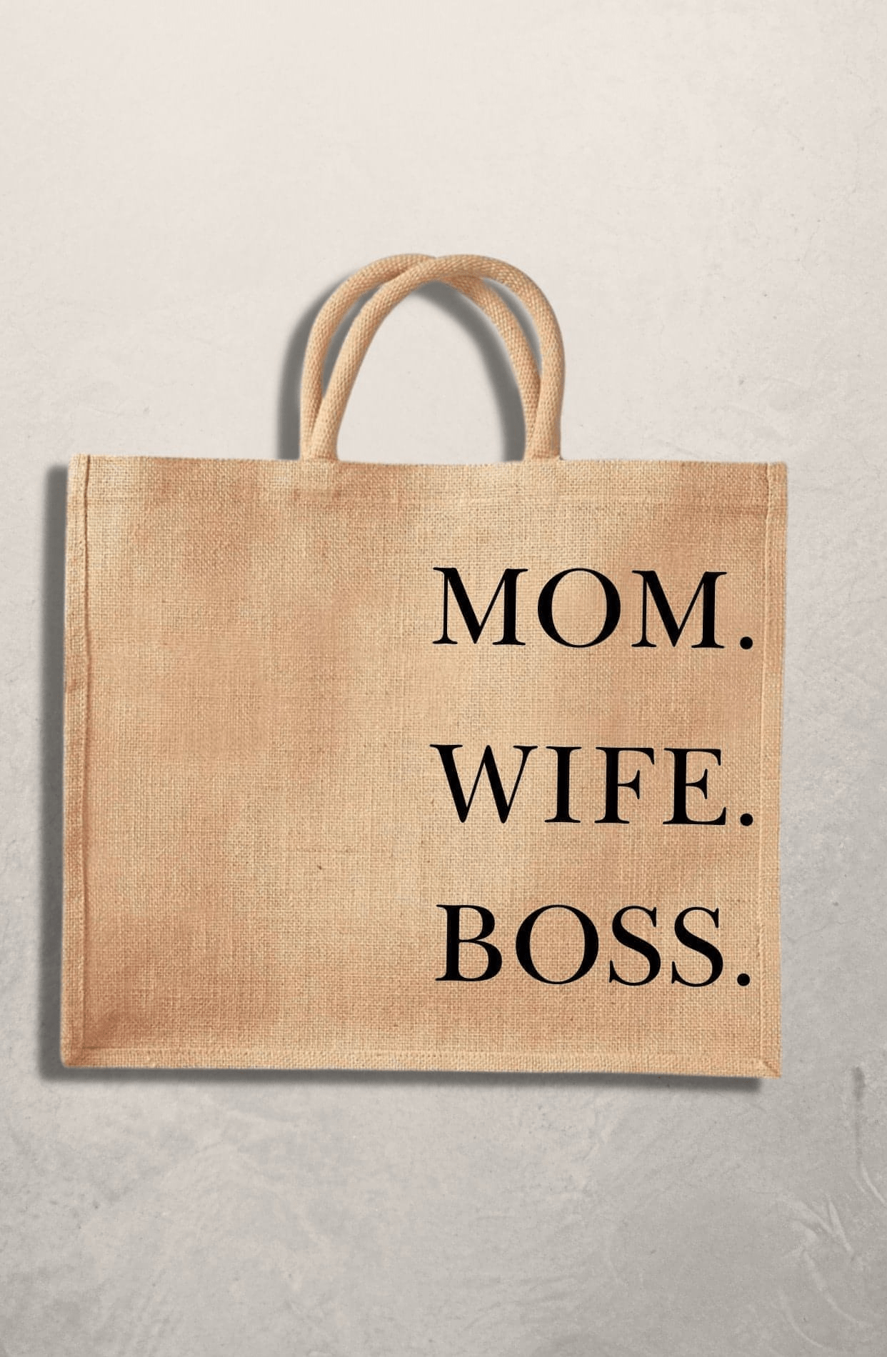 Jute Tasche Size Shopper